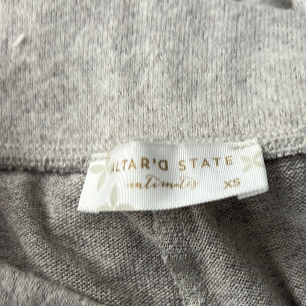 Altar'd State Light Gray Knit Top